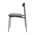 Czarna matowa rama importowane popioły drewniane krzesło jadalne